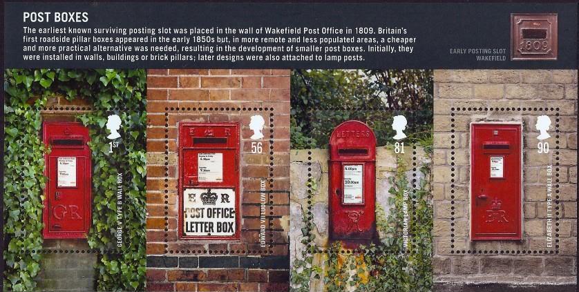 2009 GB - MS2954 - Post Boxes 200th Anniversary Mini-Sheet MNH